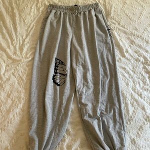 SHEIN butterfly joggers